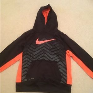 Orange and black nike hoodie